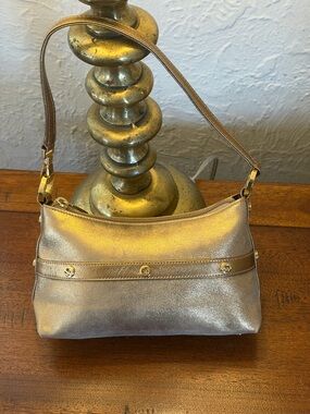 St. John Metallic Gold Mini Shoulder Bag